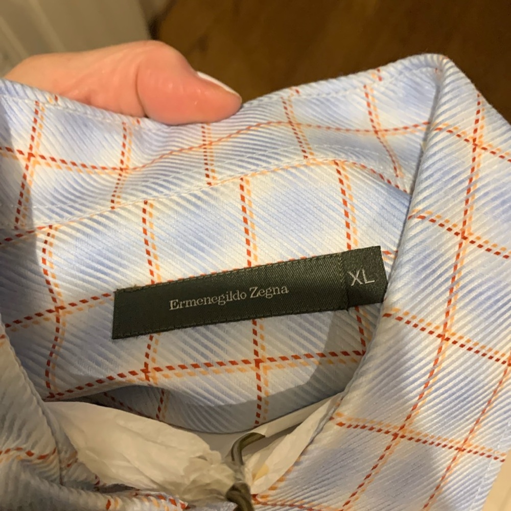 Ermenegildo Zenga Regular Fit Cotton Button Front Striped Dress Shirt